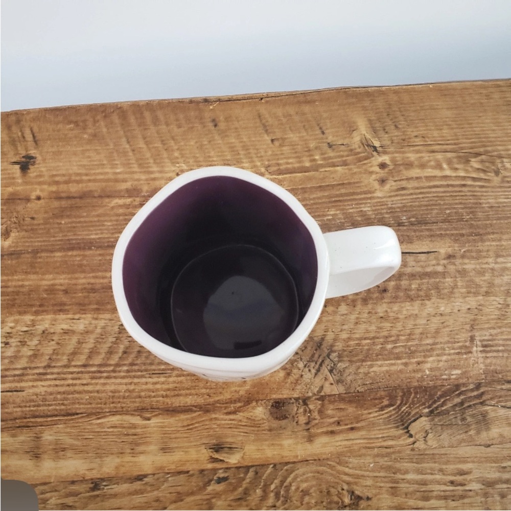 Rae Dunn Magical Mug with White and Purple Design - Picture 3 of 4